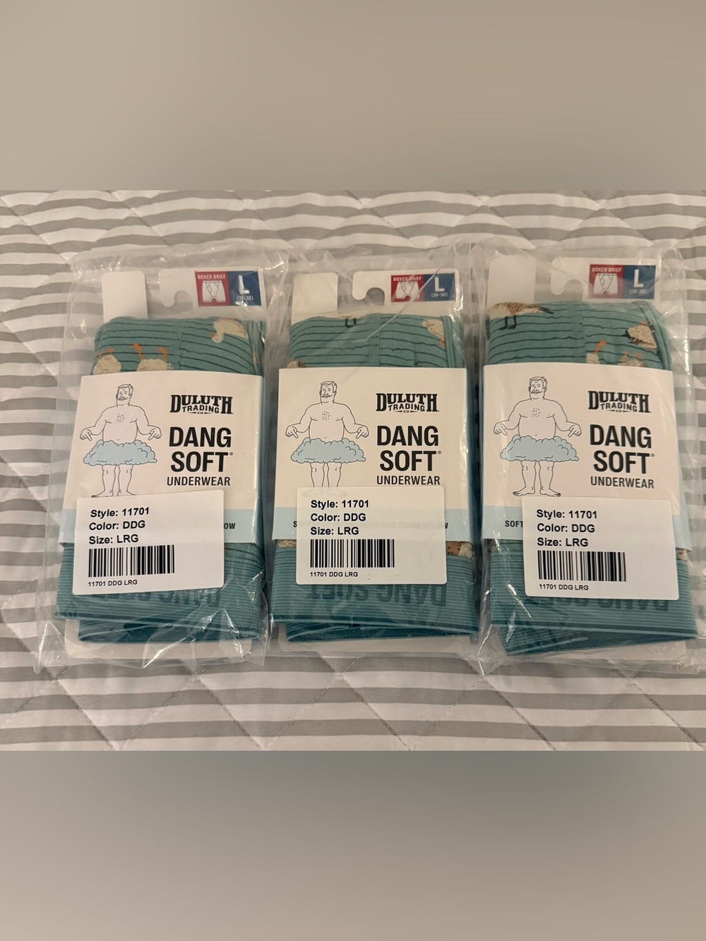 Duluth Trading Co. Dang Soft Boxer Brief Men’s Large Goose Print New Lot of 3